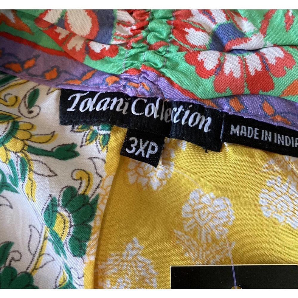 Tolani Multicolor Patchwork Cardigan - image 3